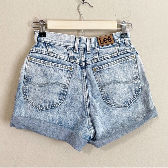 Lee Pants - Vintage Lee Acid Wash Jean Cutoff Shorts